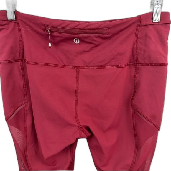 Lululemon Rosewood Run With The Sun Crop Size 10 - Picture 10 of 16